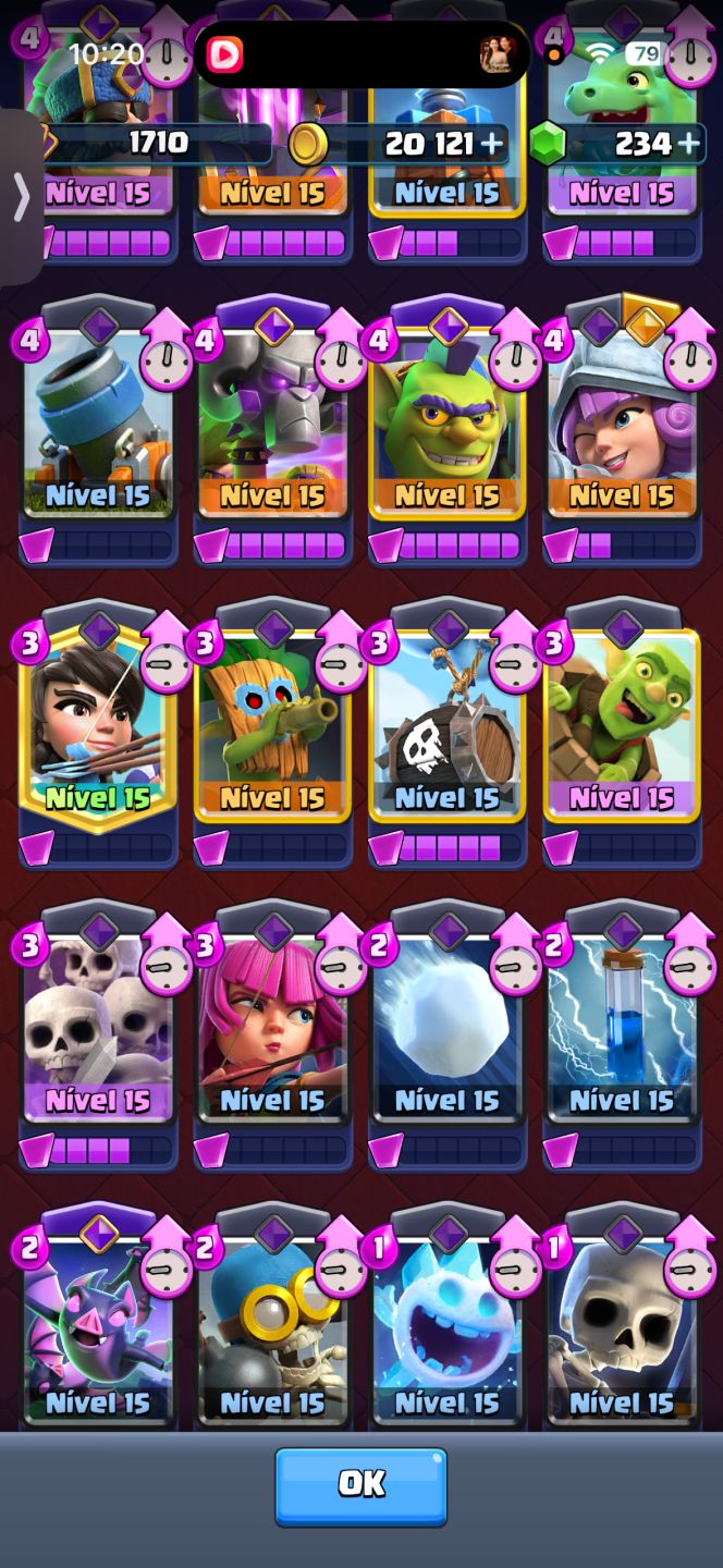 Conta de Clash Royale 14500 troféus conta rara