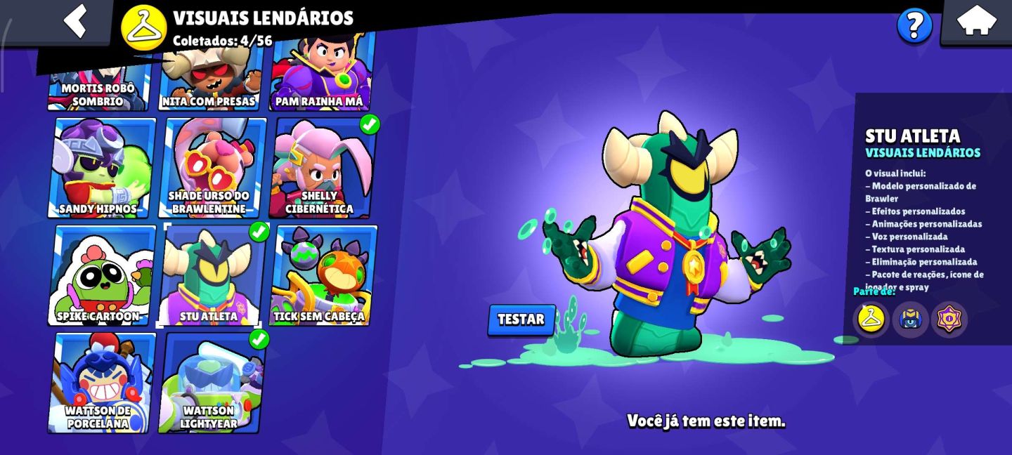 CONTA DE BRAW STARS COM MUITAS SKINS E VARIOS RECURSOS !!
