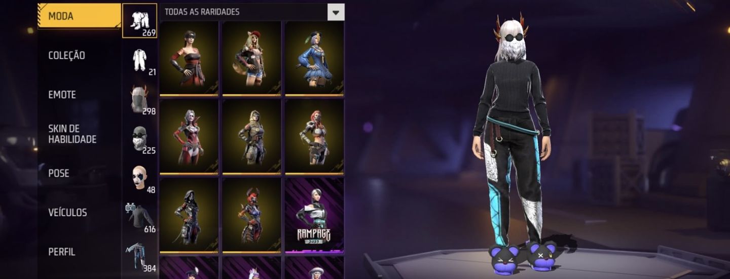 Conta ff lvl 70 6 anos de criação