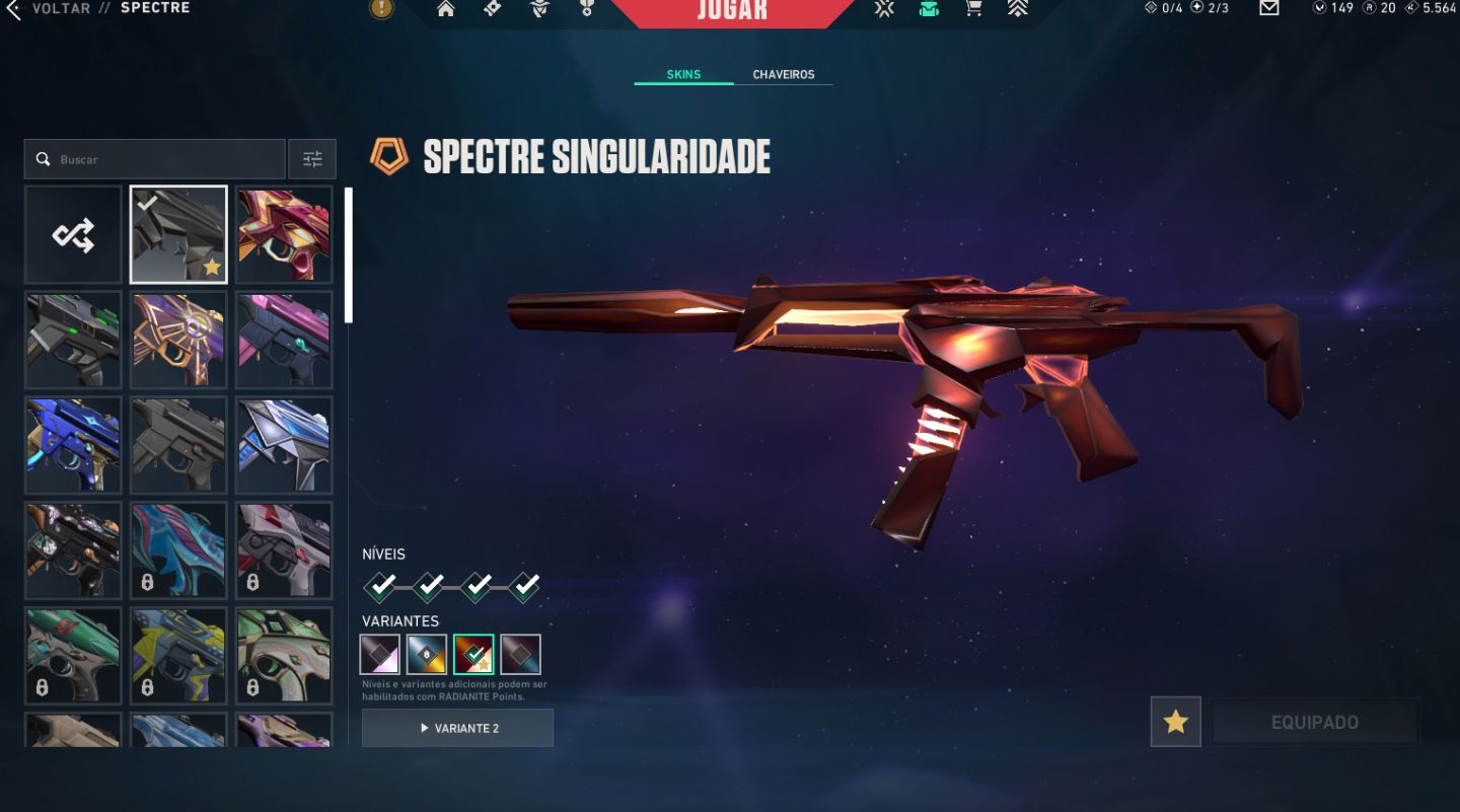 Conta valorant varias skins ex imo 2