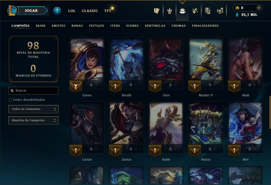 SKIN YONE TINTA SOMBRIA + [ PLATINA 1 QUASE ESMERALDA ] + [ 70% DE WIN RATE ]