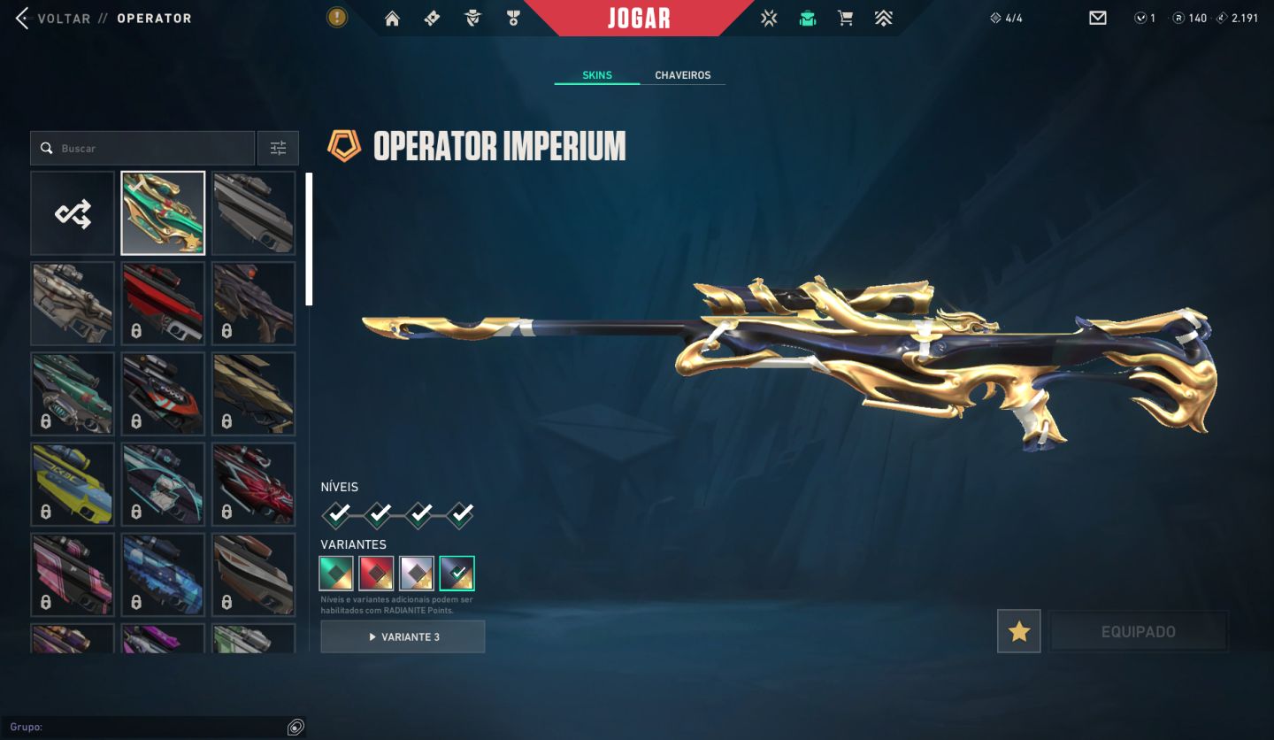 Conta valorant +42 skins (valor negociável)