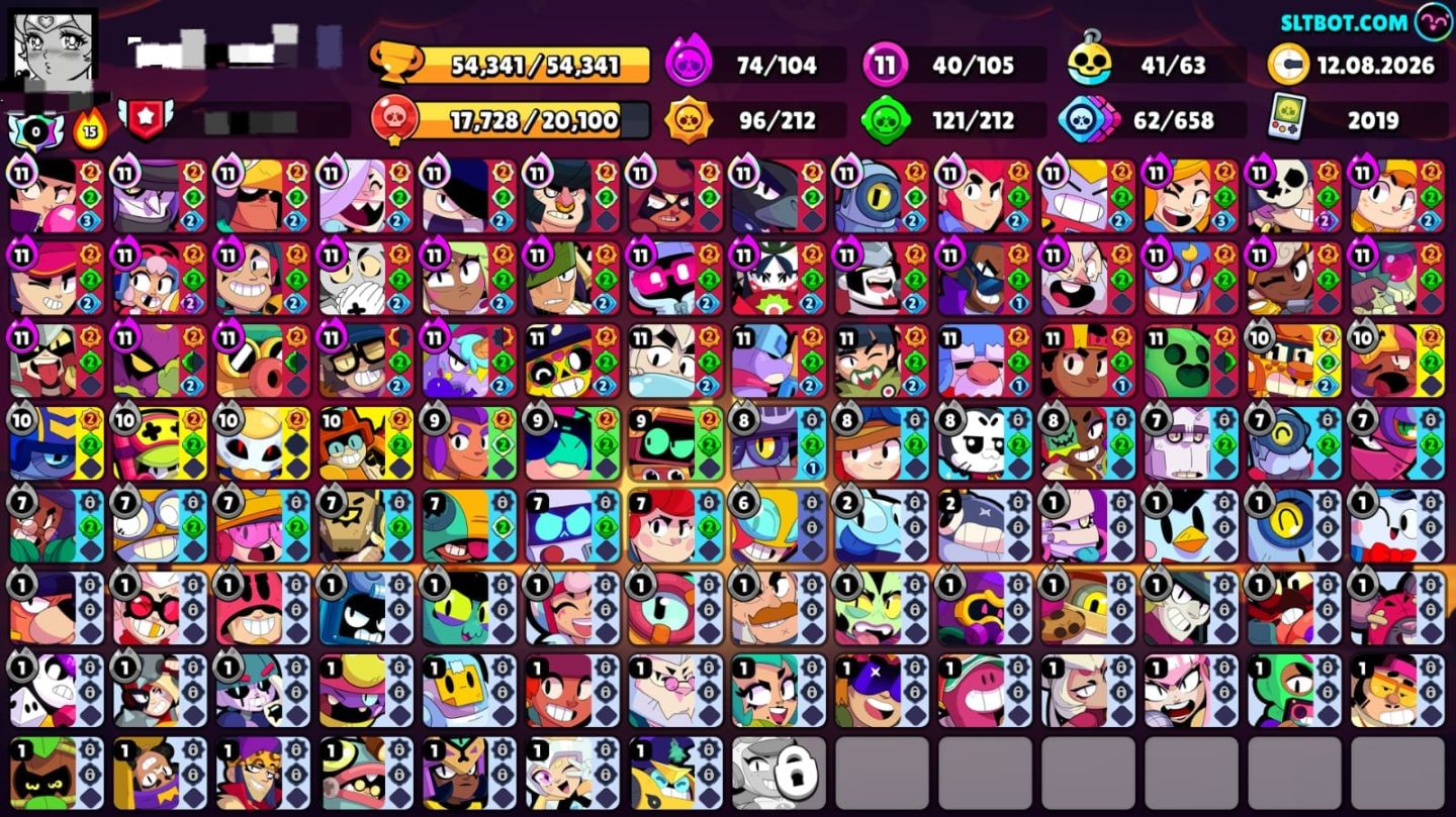 Conta de brawl stars com skins exclusivas e reações