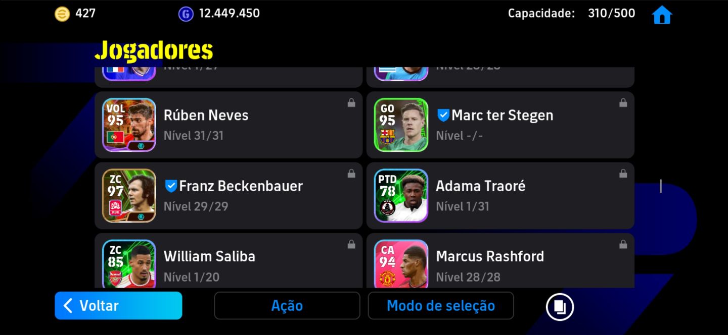 Conta Efootball Messi Raro 2014 + Rudiger ST Antigo + FC 3149