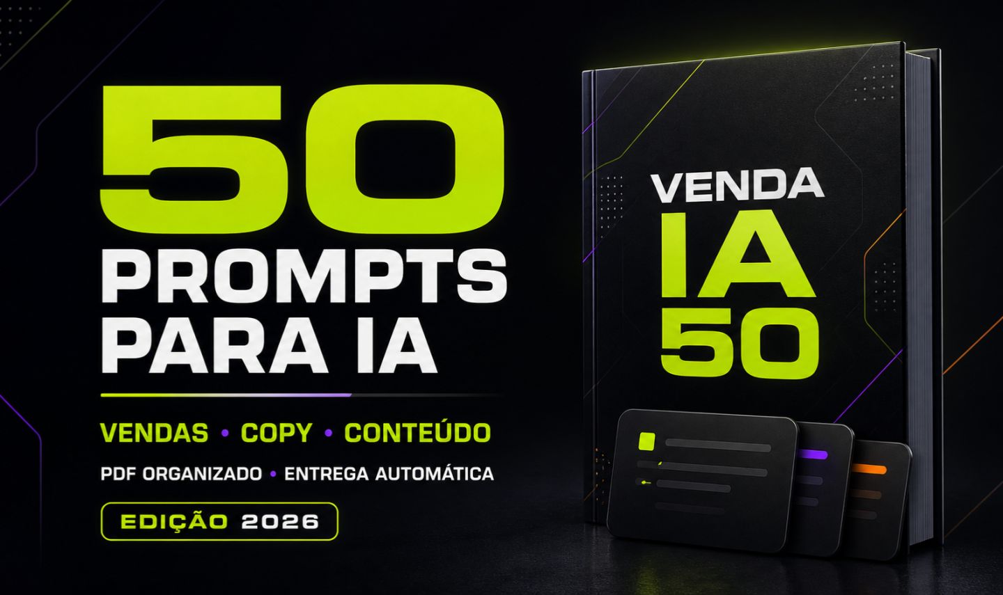 50 PROMPTS IA PARA VENDAS, COPY E CONTEÚDO | PDF | ENTREGA AUTOMÁTICA