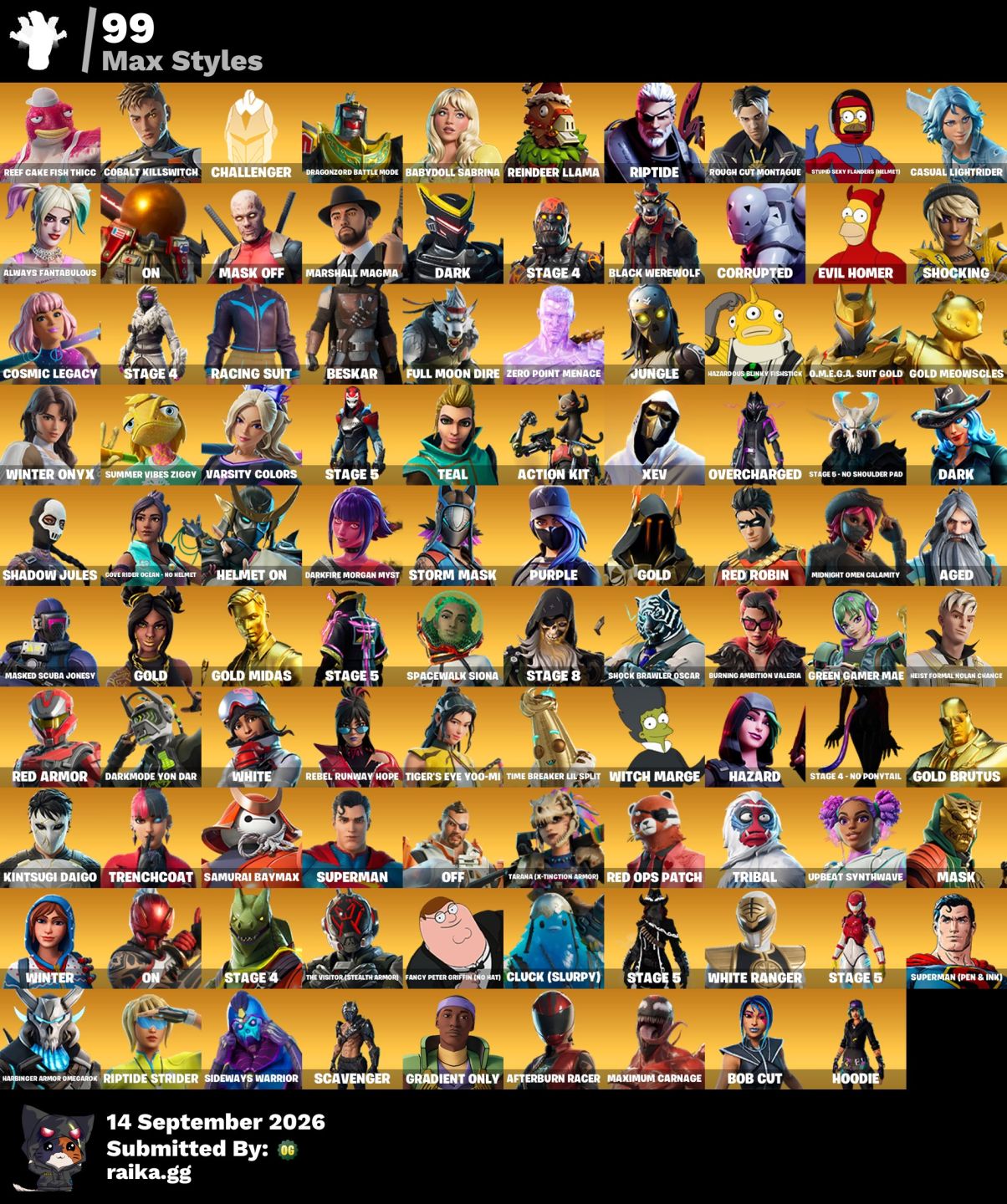 Conta fortnite (salve o Mundo Fundador)372 Skins (Troca de E-mail Disponivel)