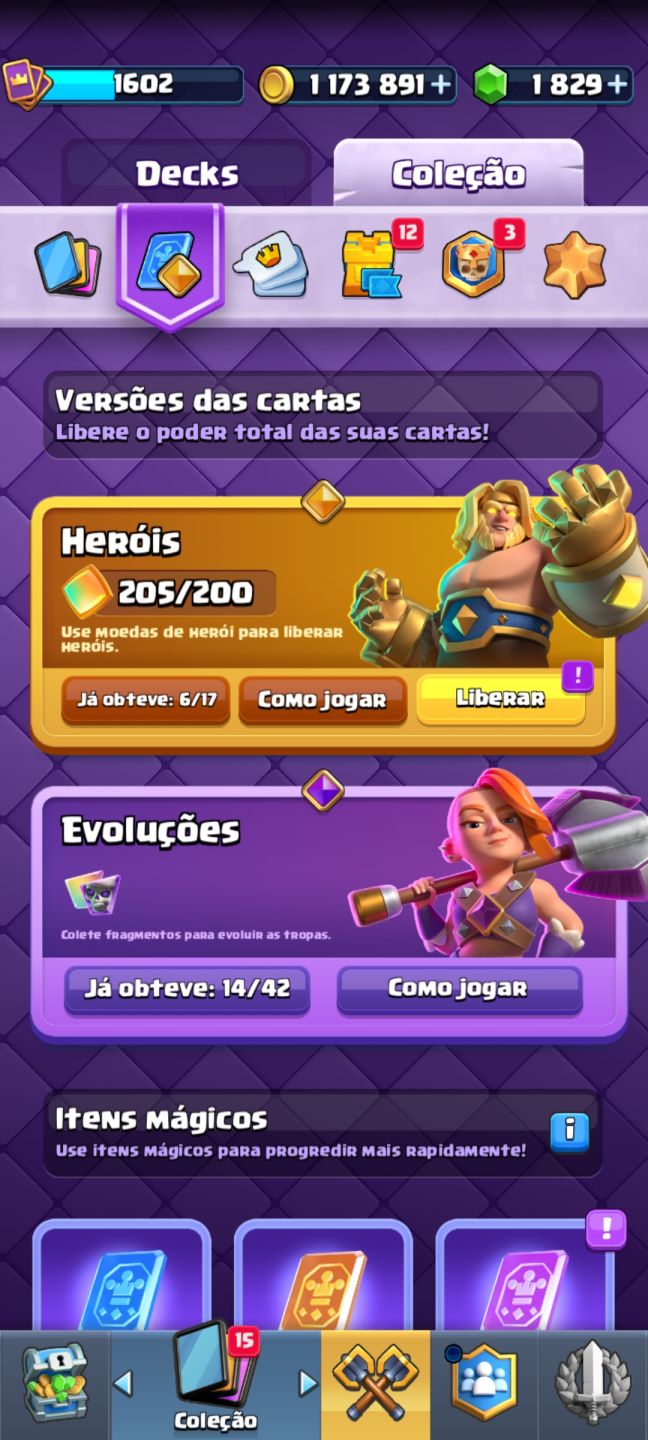 Conta clash royale 10 anos