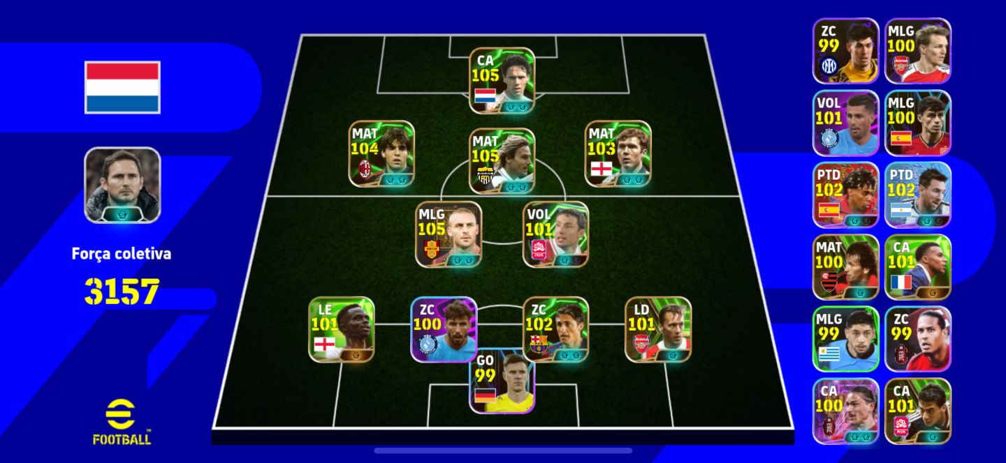 CONTA EFOOTBALL | VAN BASTEN + KAKÁ + NEDVD + SCHOLES + DE ROSSI