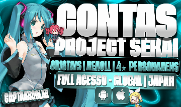 [CONTAS COLORFUL STAGE] PROJECT SEKAI | CRISTAIS | PERSONAGENS | GLOBAL - JAPAN