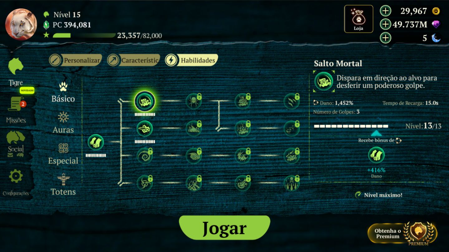 THE TIGER: ONLINE SIMULATOR | GEMAS + PEDRAS | ANDROID E IOS | TOP VENDAS