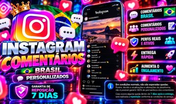 Instagram: Comentários Brasileiros Personalizados com Garantia