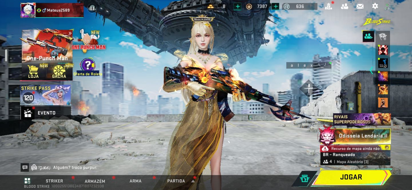 CONTA A VENDA BLOOD STRIKE CONTA COMPLETA GASTEI MAIS DE 20MIL NELA