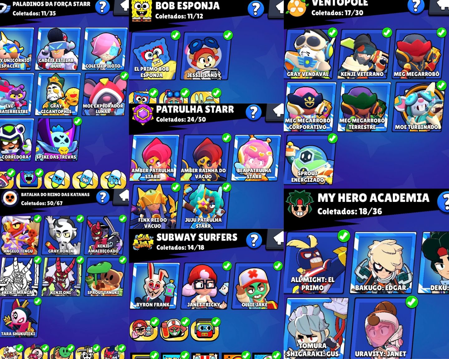 !! Conta muito boa de Brawl Stars e Clash Royale !!