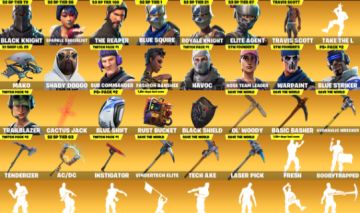 CONTA DE FORTNITE COM TRAVIS SCOTT, S2, S3 BALENCIAGA E MUITO MAIS