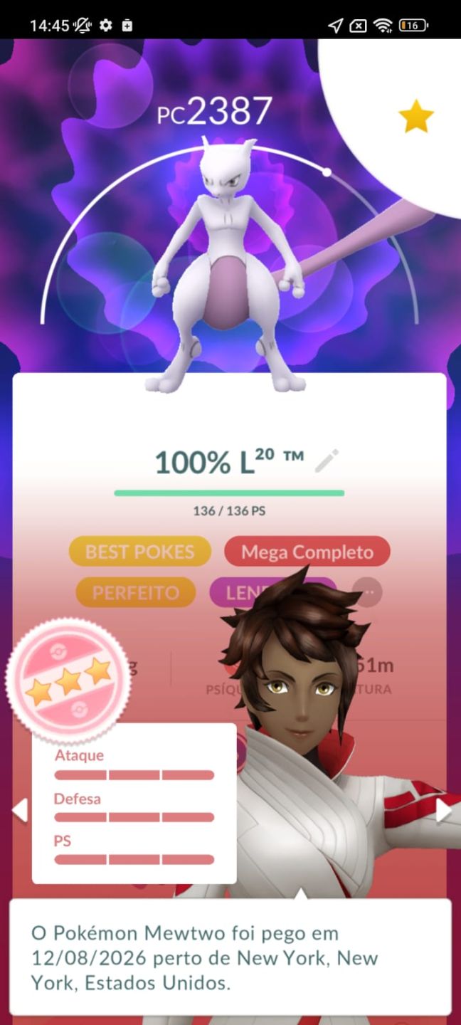 POKÉMON GO LVL 69 | 55 LENDÁRIOS | 51 SHINIES | 16 IV 100% | MEWTWO RARO