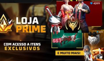 Skins da loja prime do Free Fire