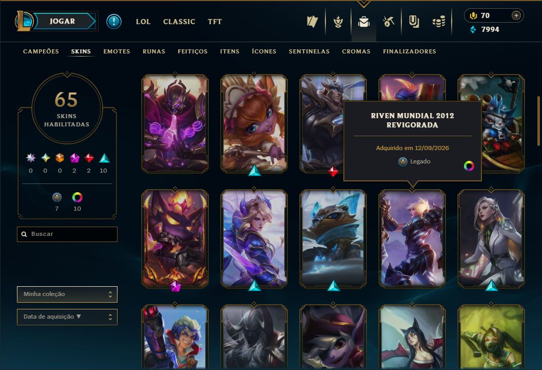 SKIN LENDÁRIA DEUS-REI GAREN + ESMERALDA NA SOLOQ / FLEX / TFT + [ TROCA NICK ]