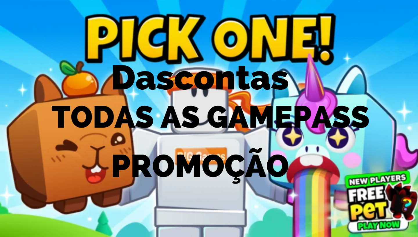 PET SIMULATOR/ROBLOX/TODAS AS GAMEPASS /ENTREGA RAPIDA