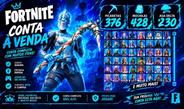Conta de Fortnite com 381 Skins/376 Picaretas !