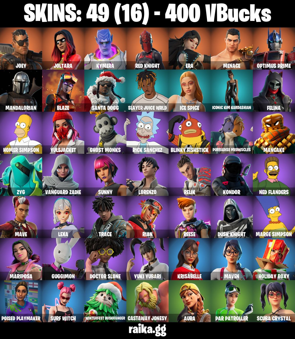 Conta fortnite tryhard+49 skins