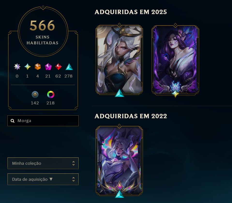 Conta de LoL, Platina IV Flex