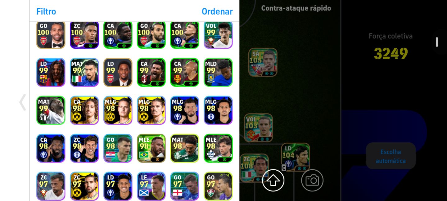 CONTA EFOOTBALL RARA! 3249 FORÇA | Ney BLITZ + NESTA + Suárez Blitz + Outros