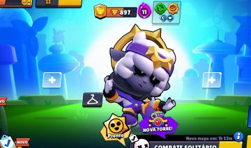 Conta de Brawl Stars, com 11350 troféus e Sirius no Talo!