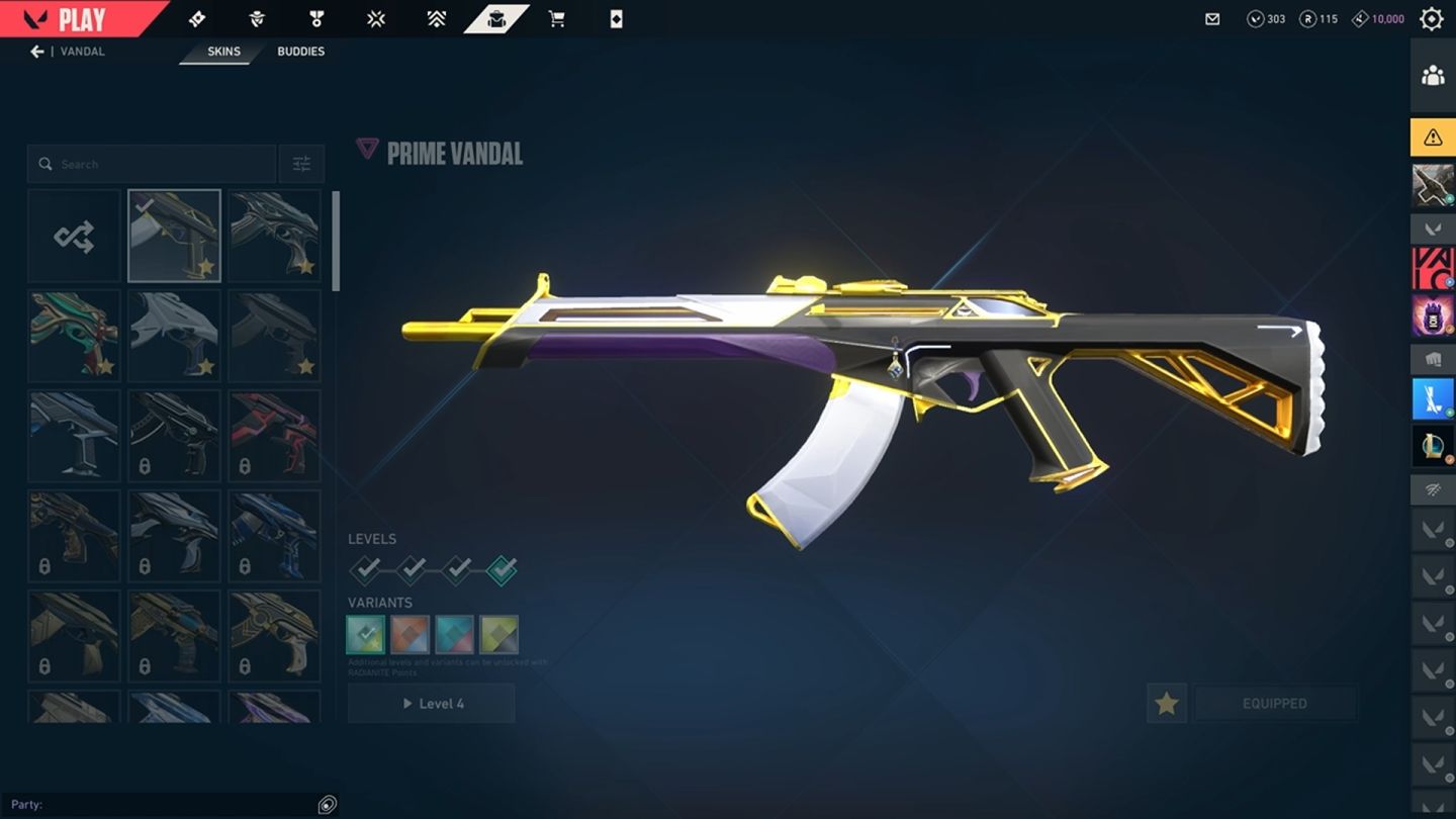 Conta Valorant skins premium