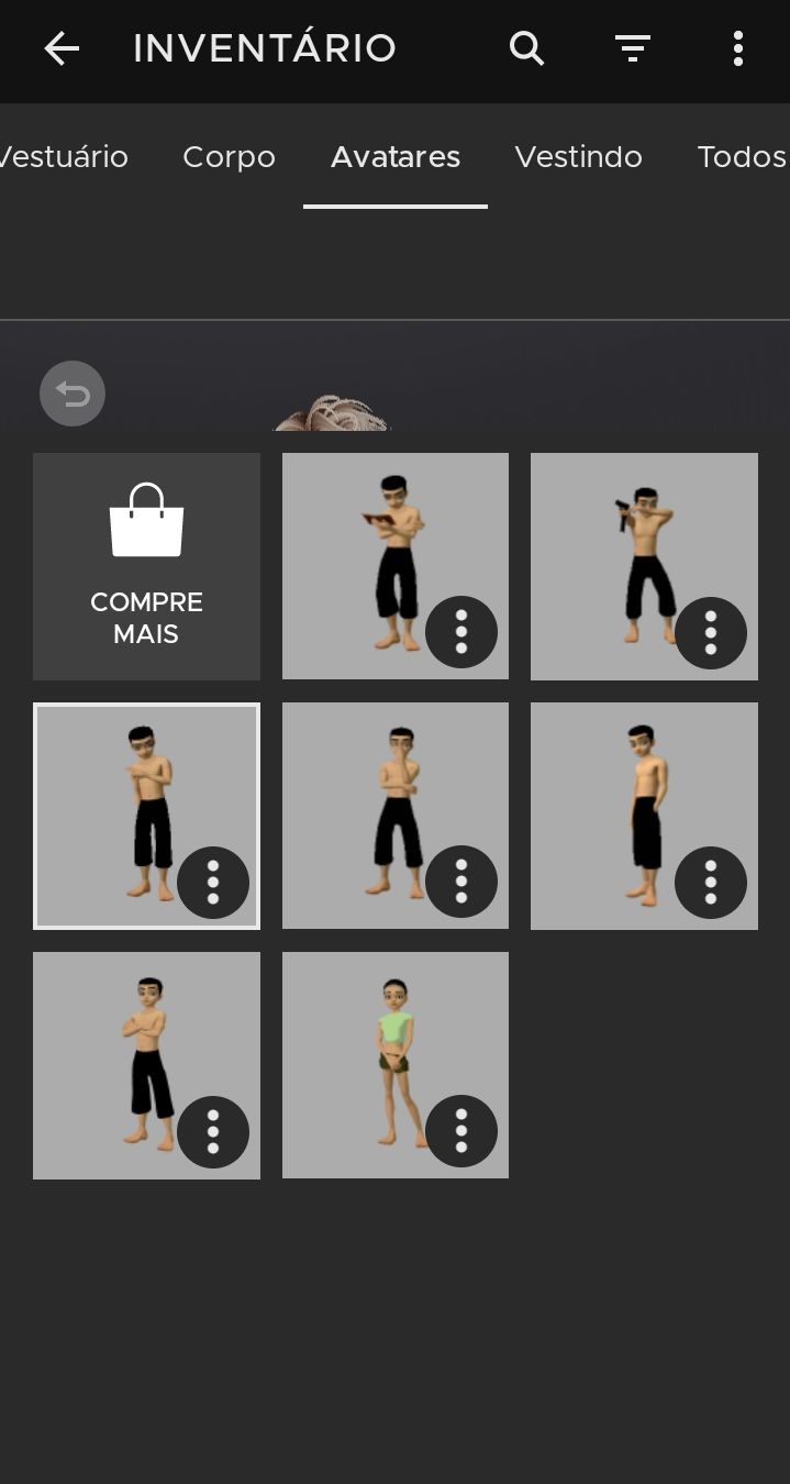 Conta iniciante masculino do imvu