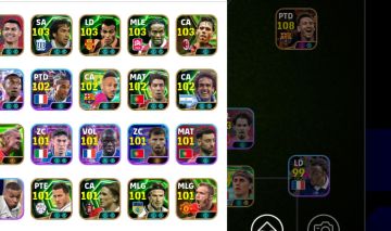 CONTA eFOOTBALL MOBILE TOP! ELENCO ESTRELADO + CRISTIANO RONALDO 108 E MESSI 104