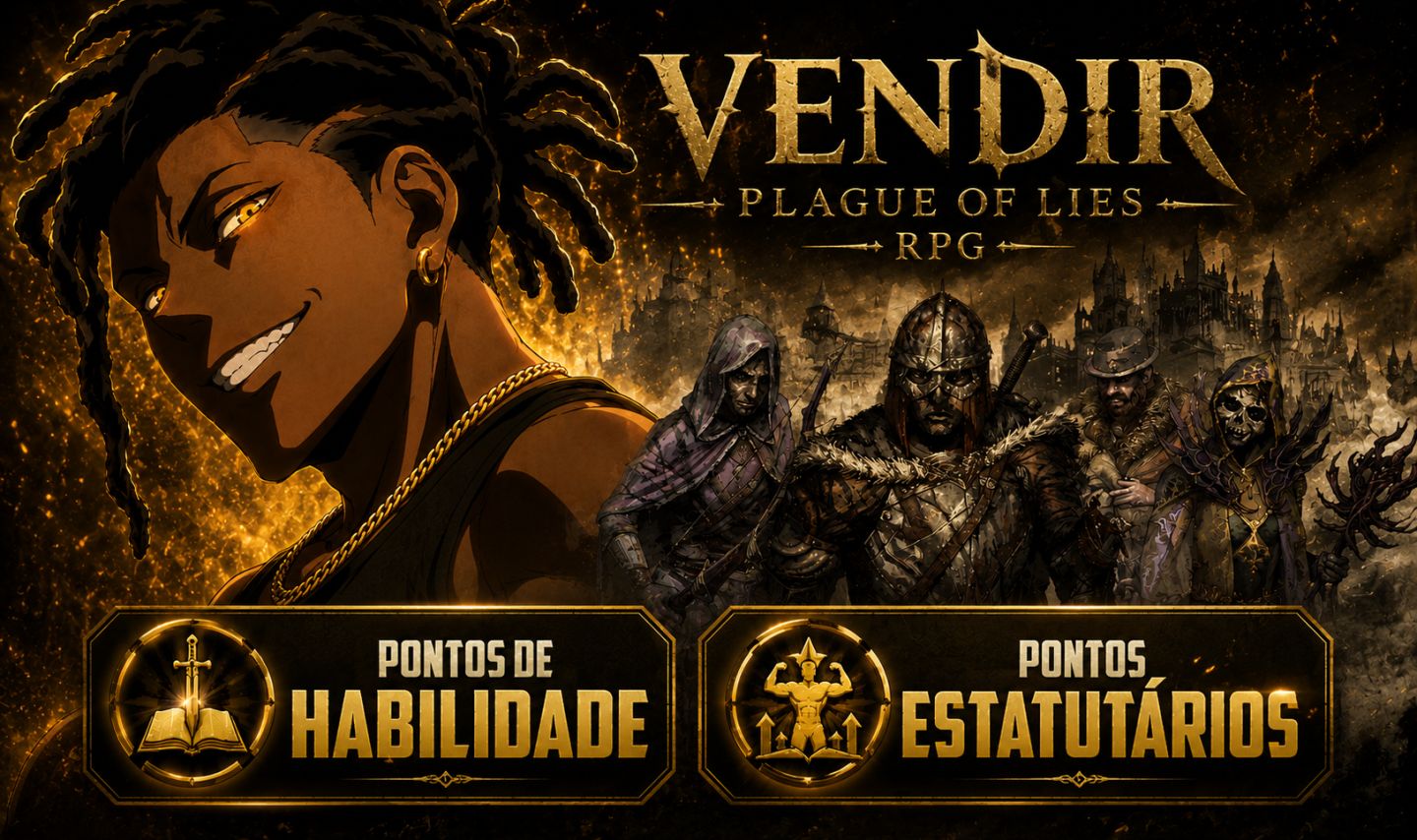VENDIR: PLAGUE OF LIES RPG | PONTOS DE HABILIDADE E PONTOS ESTATUTÁRIOS