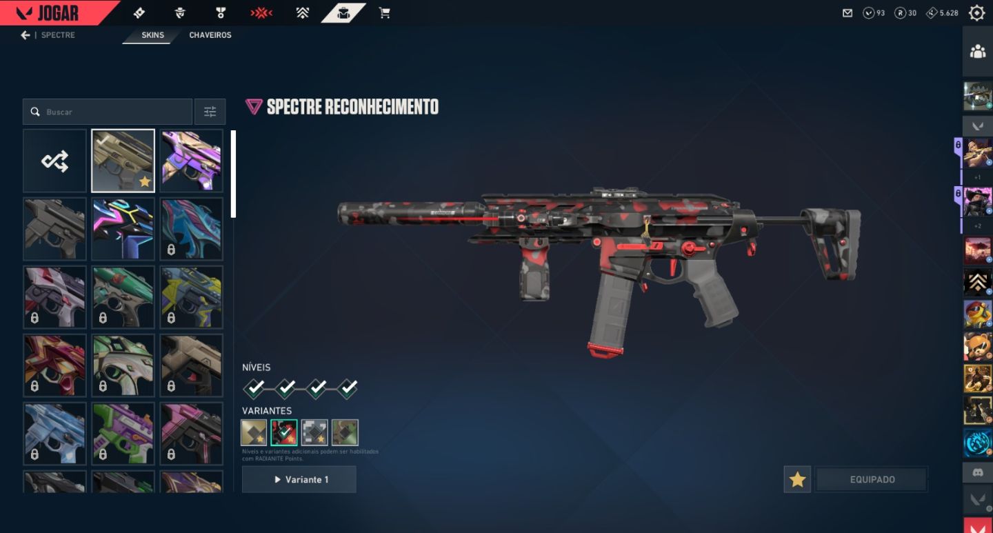 Conta valorant com varias skins inclusive 2 limitadas