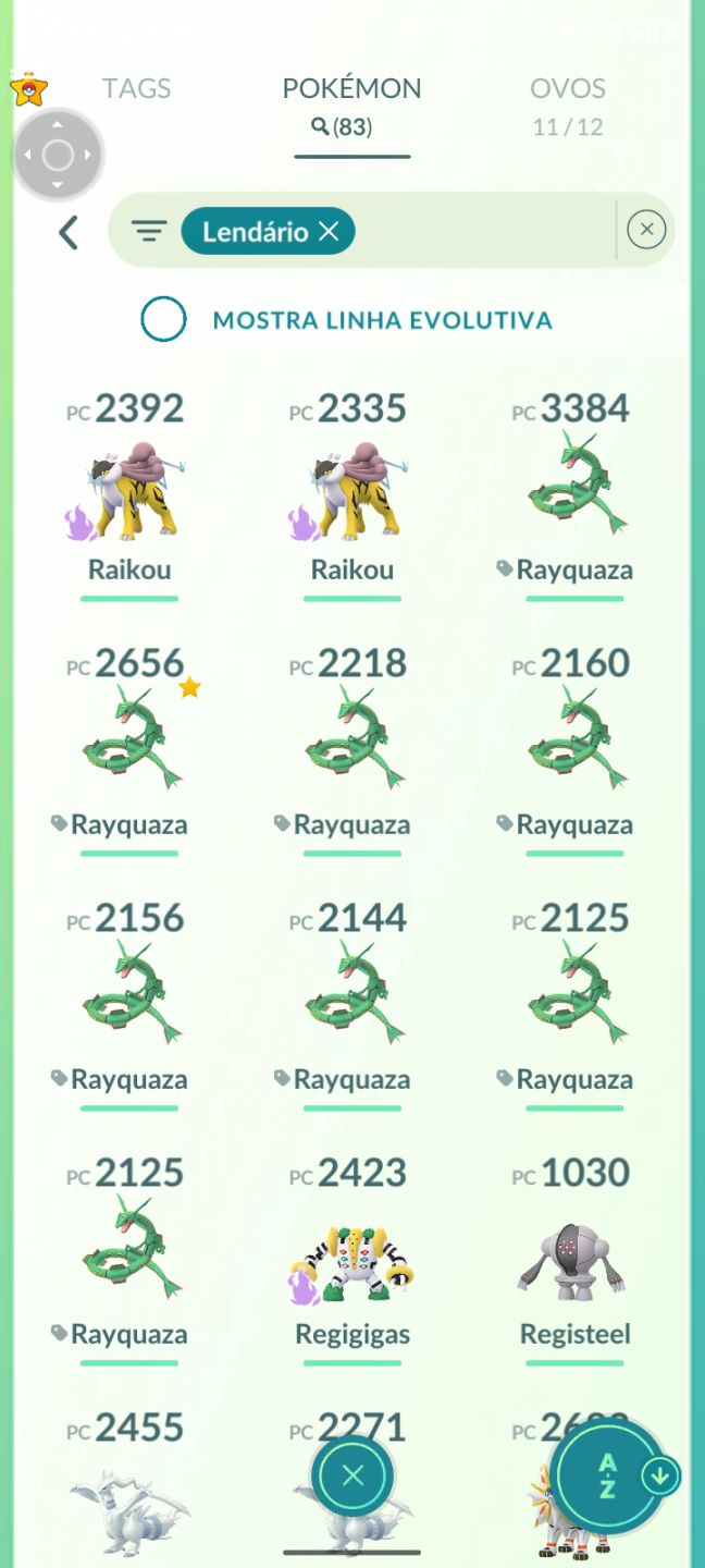 CONTA DE POKEMON GO NIVEL 46 COM 92 LENDARIOS E 9 MITICOS