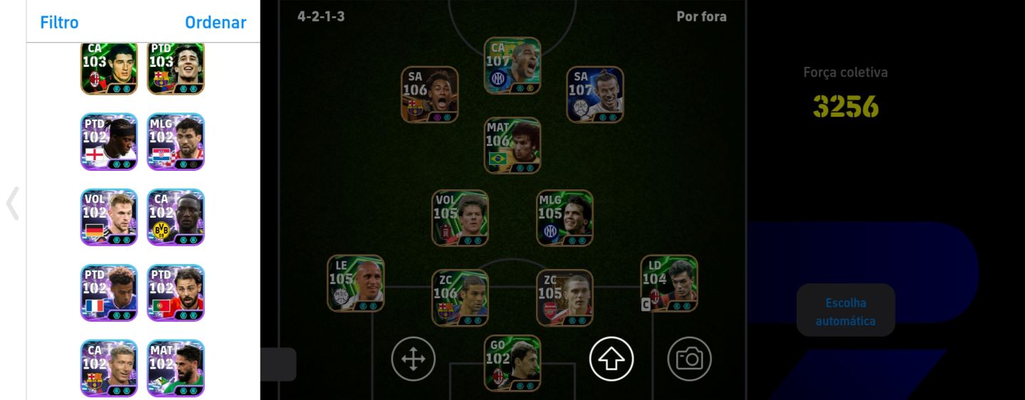 CONTA EFOOTBALL SEMI-FULL NOVO ADRIANO | NEYMAR BIG | BALE 107 | ZICO TIME 3260