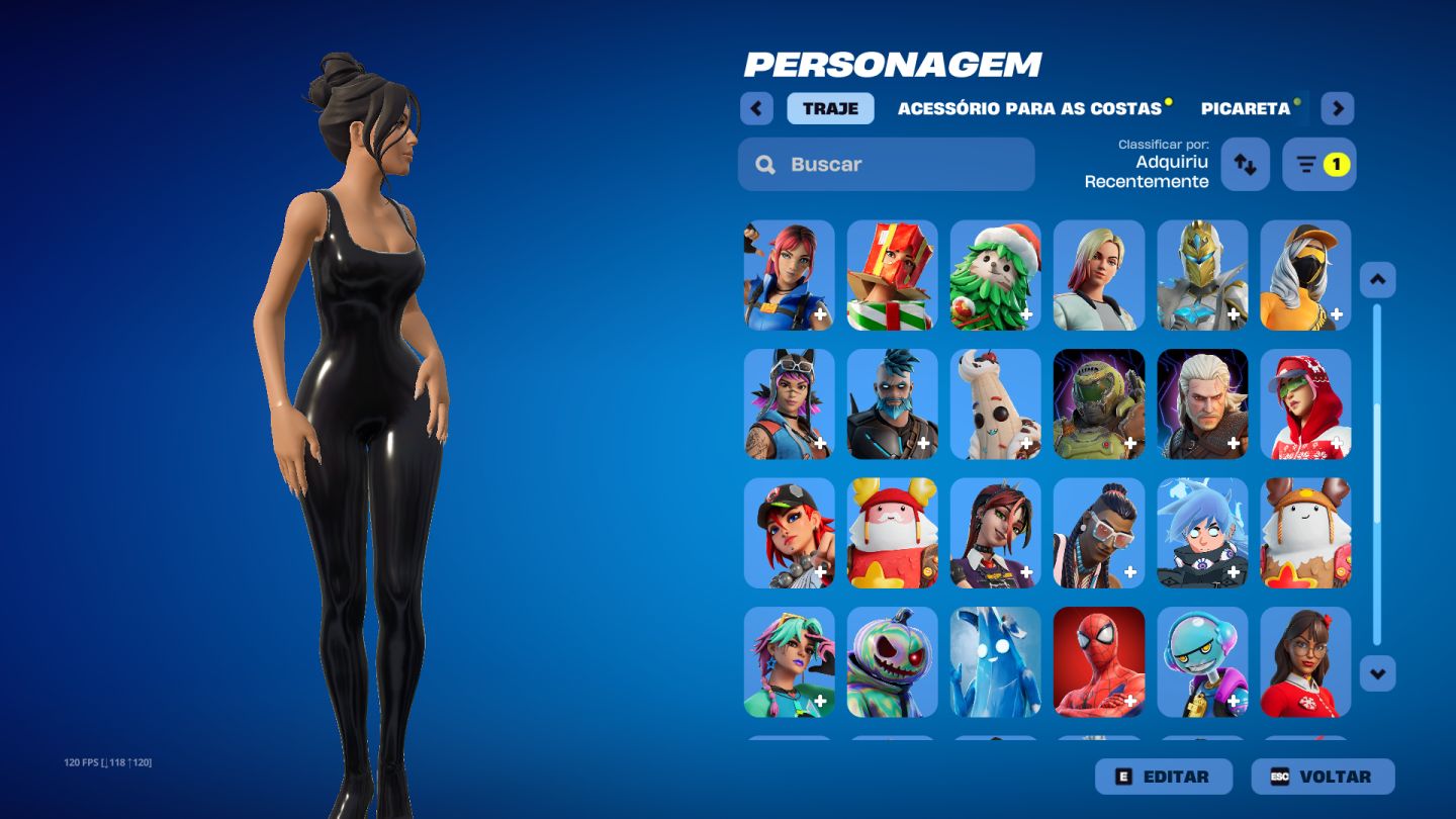 CONTA FORTNITE 76 SKINS COM PASSE ATUAL