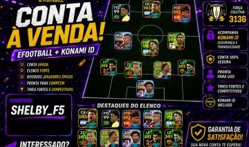 CONTA EFOOTBALL | KONAMI ID | YAMAL 102 + AGUERO 103 + PEPE 105 | ELENCO TOP