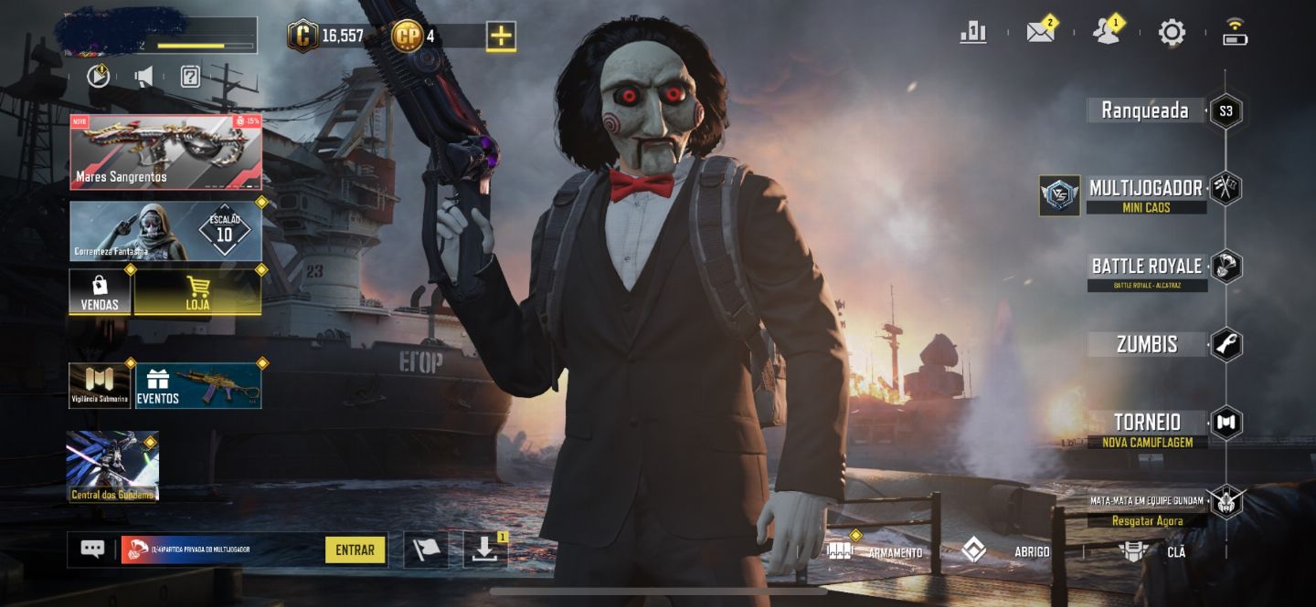 [25% OFF] CONTA COD MOBILE ANTIGA + BILLY JOGOS MORTAIS + MÍSTICA + PROMOÇÃO