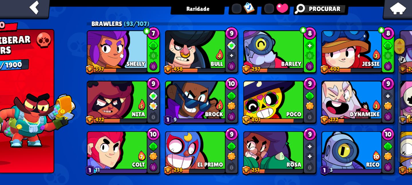 Conta de brawl stard