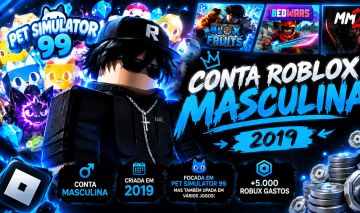 Conta Masculina Roblox +5k gastos