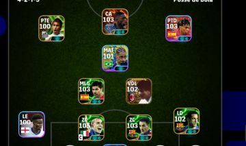 Conta Efootball (alguns jogadores raros e time bem forte)