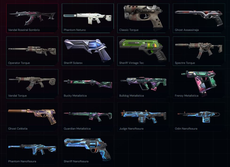 CONTA VALORANT 19 SKINS E 1 FACA (CONTA SMURF + TRYHARD)