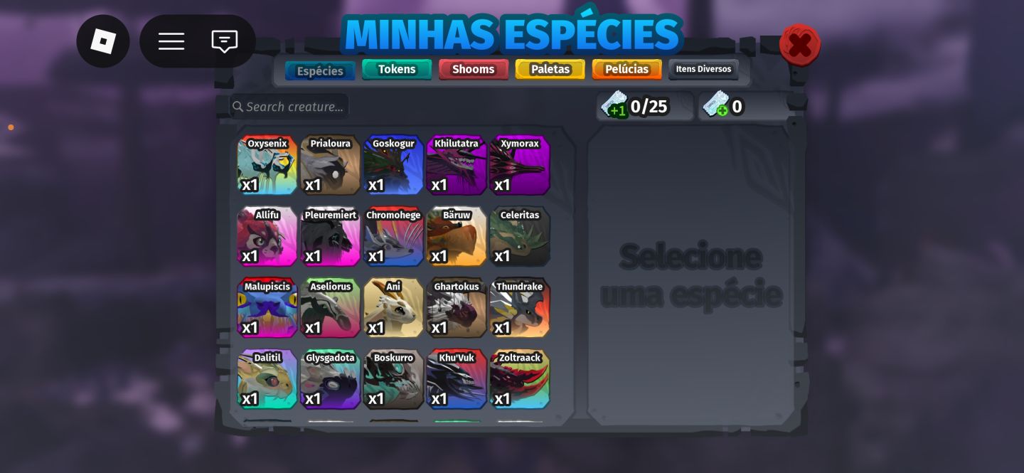 Varias criaturas do creatures of sonaria! Varias especies e custo beneficio