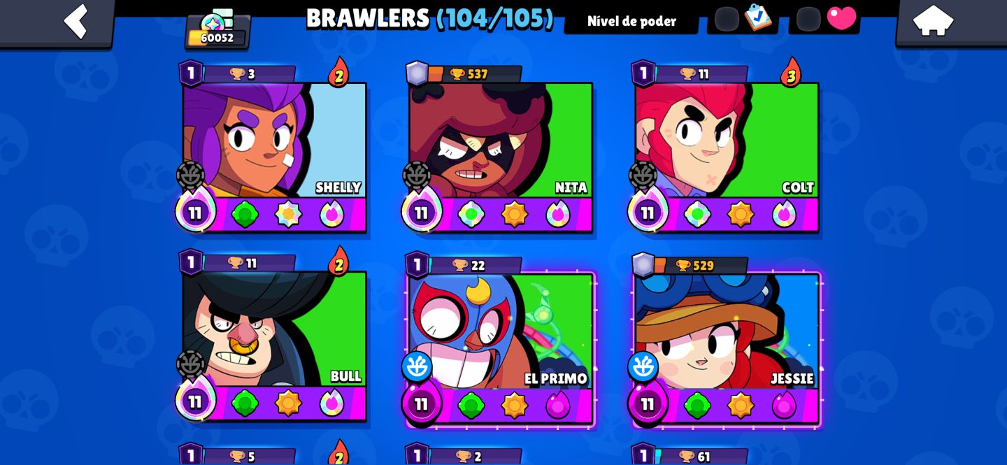 Conta de Brawl stars com 60K de troféus baratas