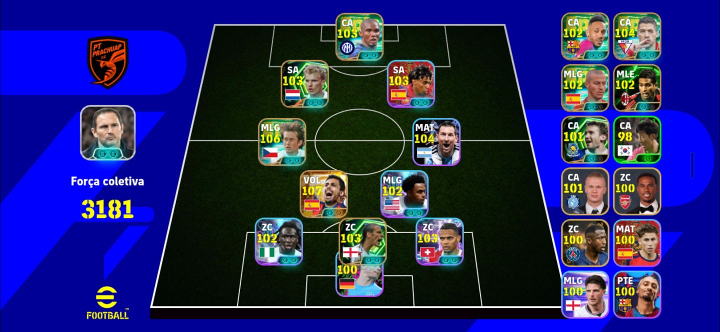 Conta Boa de Efootball com Rodri Big Time!