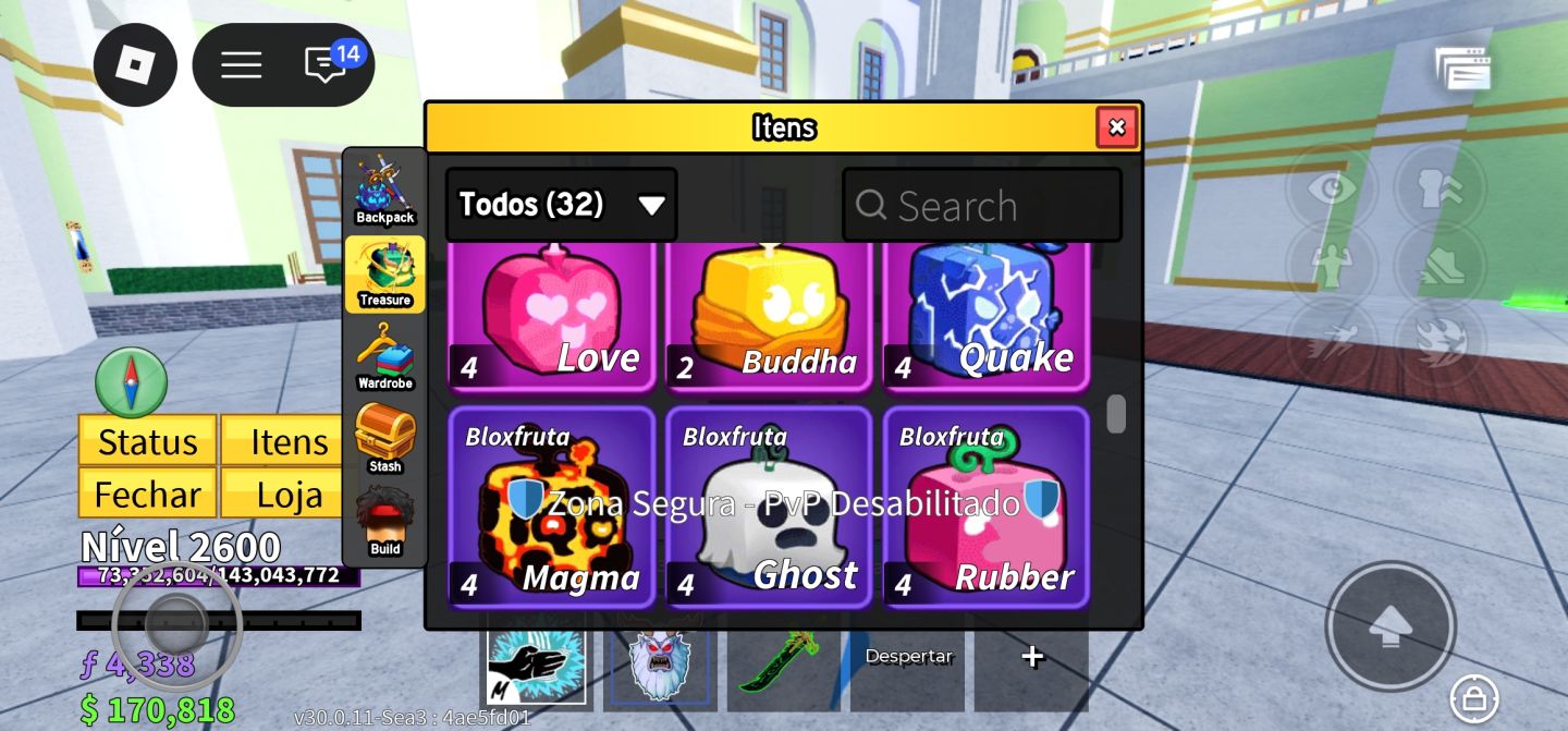 Conta blox fruits Gemada