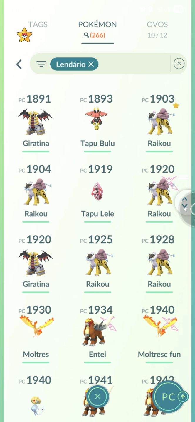 Pokemons, Pokemon go normais, lendários e ultracriaturas - POKÉMON GO