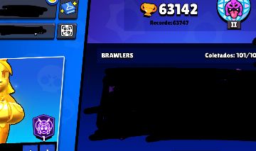 CONTA RARÍSSIMA DE BRAWL STARS! 63 MIL TROFÉUS