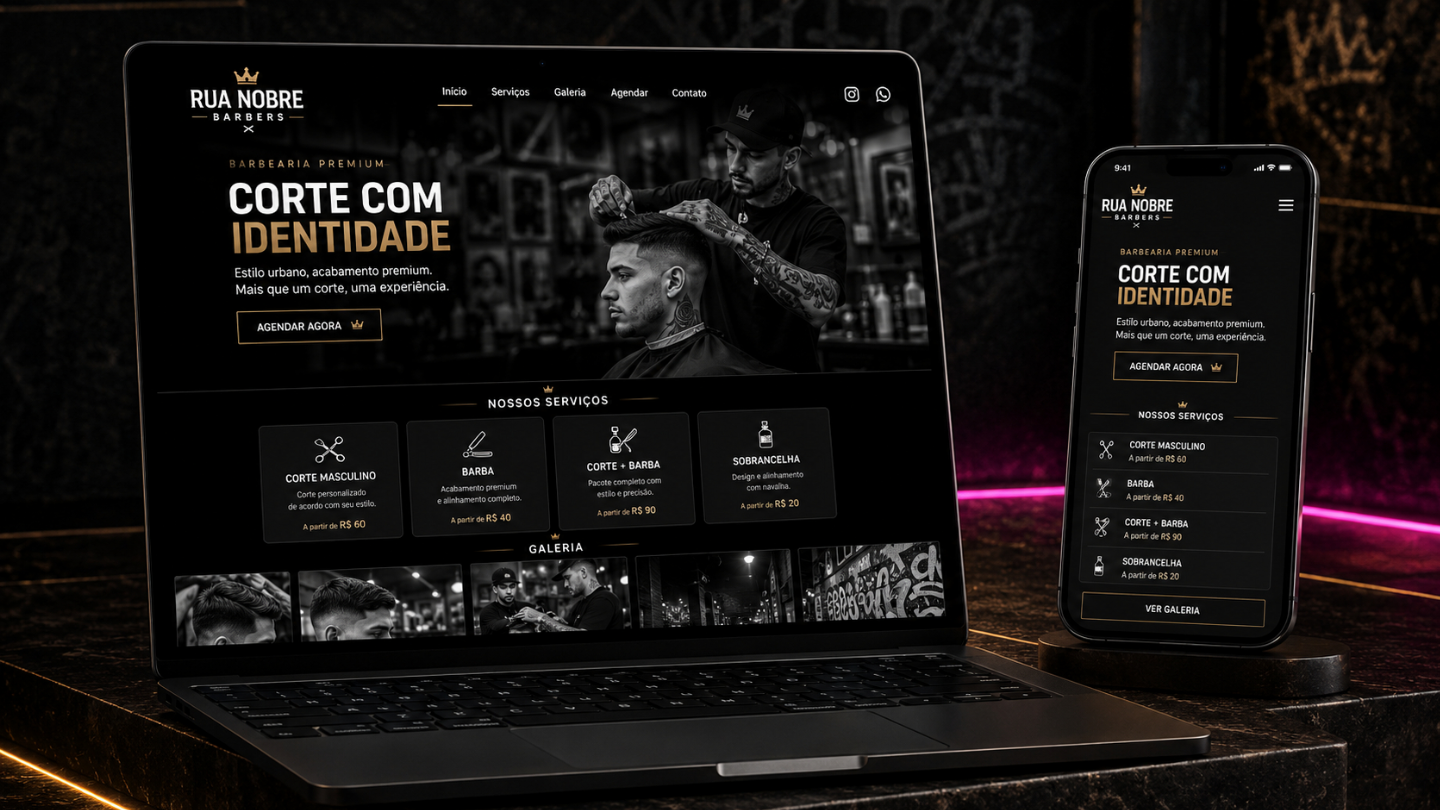 Criação de Mini Site Premium | Página Web Profissional
