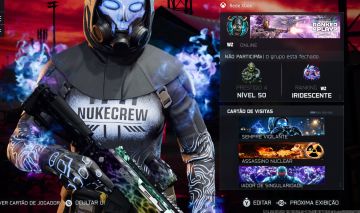 CONTA WARZONE ( NUKE + IRIDESCENTE + SINGULARIDADE)