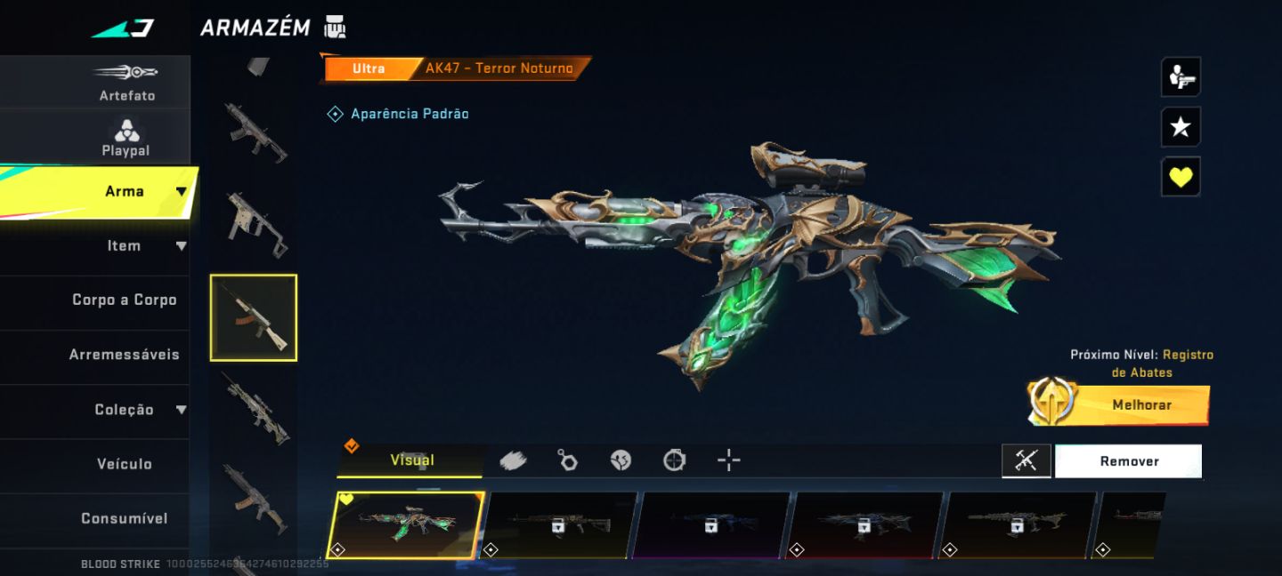 CONTA DE BLOOD STRIKE COM P90 EMPIRIA + AK-47 TERROR NOTURNO + CURATIVO!